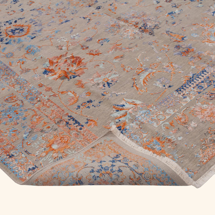 Transitional Wool Art Silk Blend Rug - 8'1" x 10'3"
