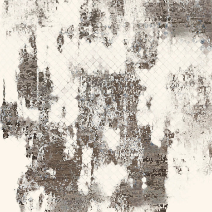 Transitional Wool Art Silk Blend Rug - 6'1" x 9'3"