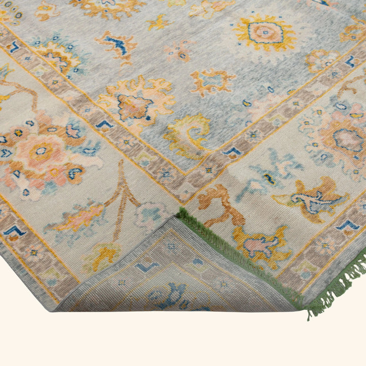 Transitional Wool Art Silk Blend Rug - 9'4" x 11'9"