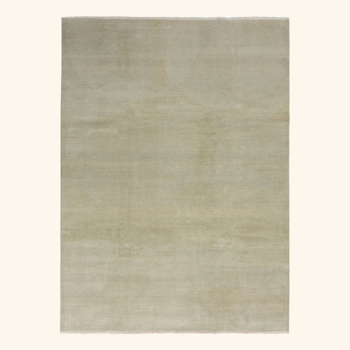 Transitional Wool Art Silk Blend Rug - 8'10" x 11'10"
