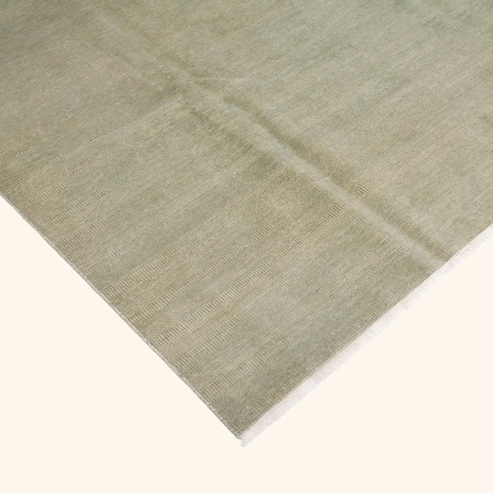 Transitional Wool Art Silk Blend Rug - 8'10" x 11'10"