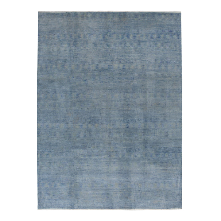 Transitional Wool Art Silk Blend Rug - 9'2" x 12'4"