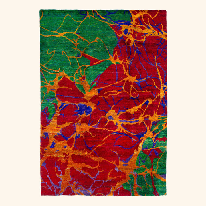 Transitional Sari Silk Rug - 9'10" x 14'4"