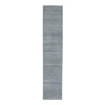 Transitional Wool Art Silk Blend Runner - 2'6" x 13'7"