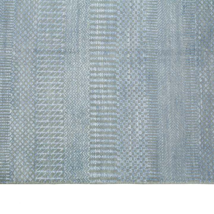 Transitional Wool Art Silk Blend Runner - 2'6" x 13'7"