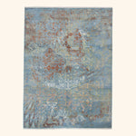 Transitional Wool Art Silk Blend Rug - 9'2" x 12'3"