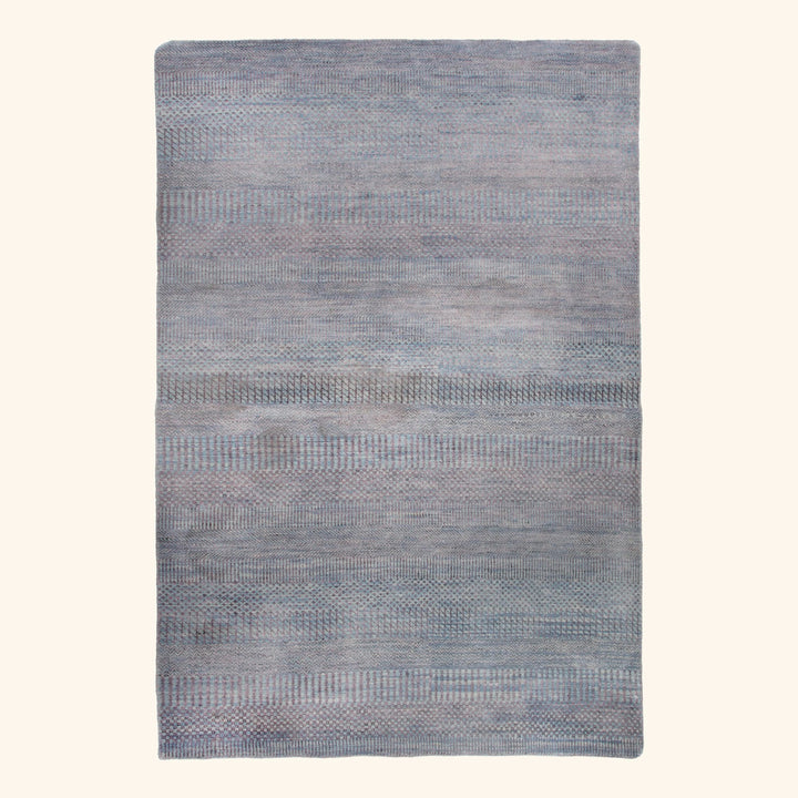 Transitional Wool Art Silk Blend Rug - 4'1" x 6'3"