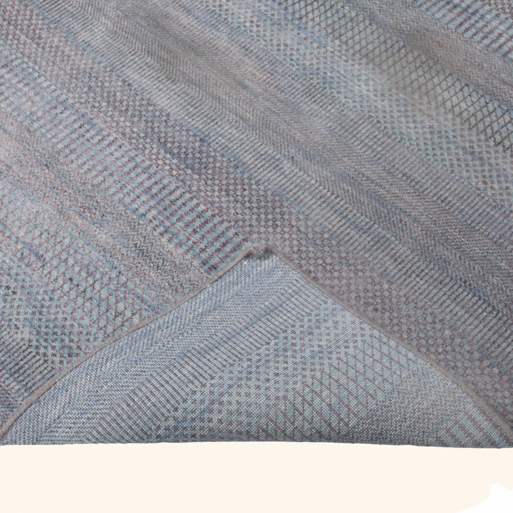 Transitional Wool Art Silk Blend Rug - 4'1" x 6'3"