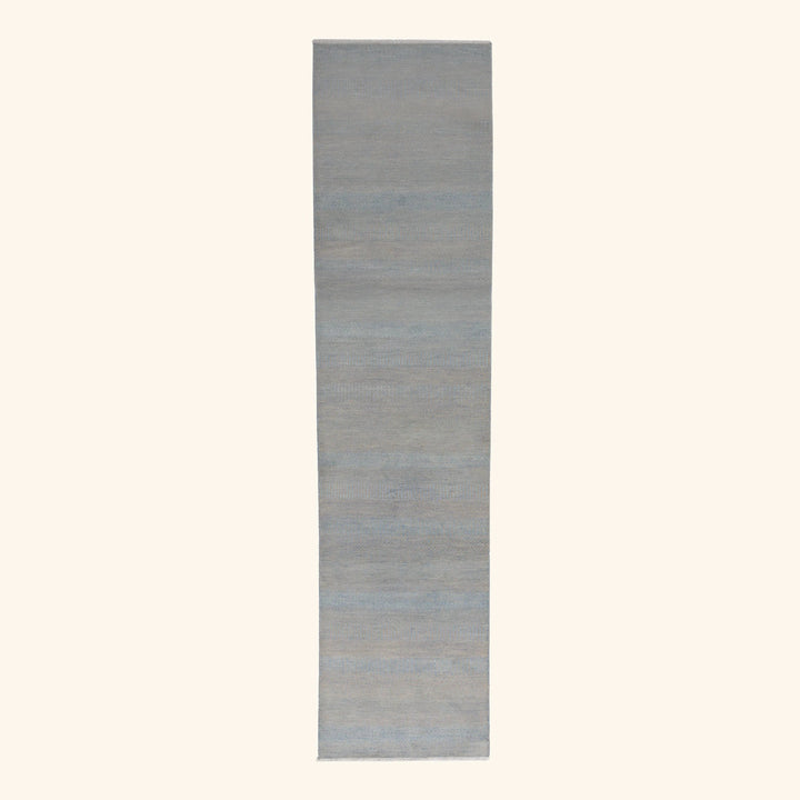 Transitional Wool Art Silk Blend Runner - 2'7" x 12'1"