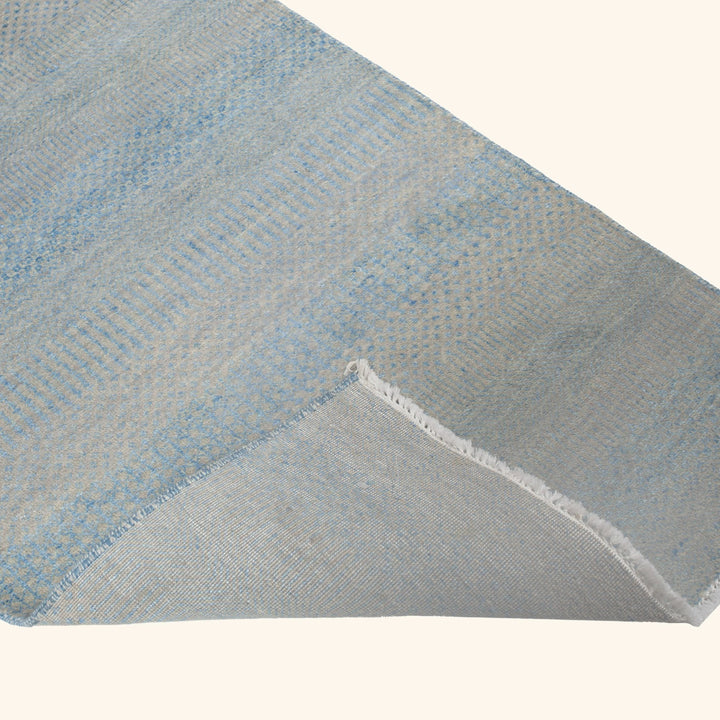 Transitional Wool Art Silk Blend Runner - 2'7" x 12'1"
