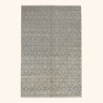 Transitional Art Silk Rug - 6'1" x 9'3"