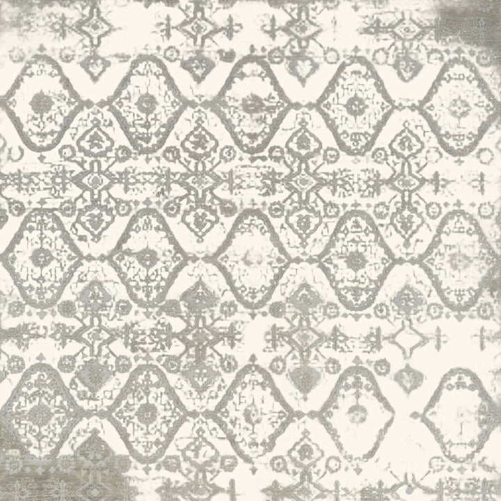Transitional Art Silk Rug - 6'1" x 9'3"