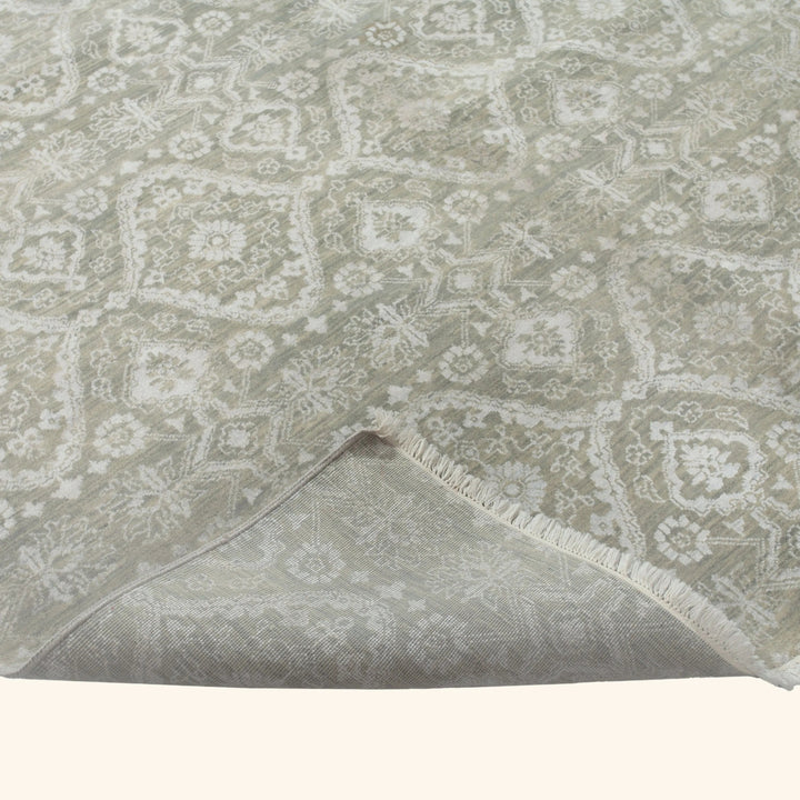 Transitional Art Silk Rug - 6'1" x 9'3"