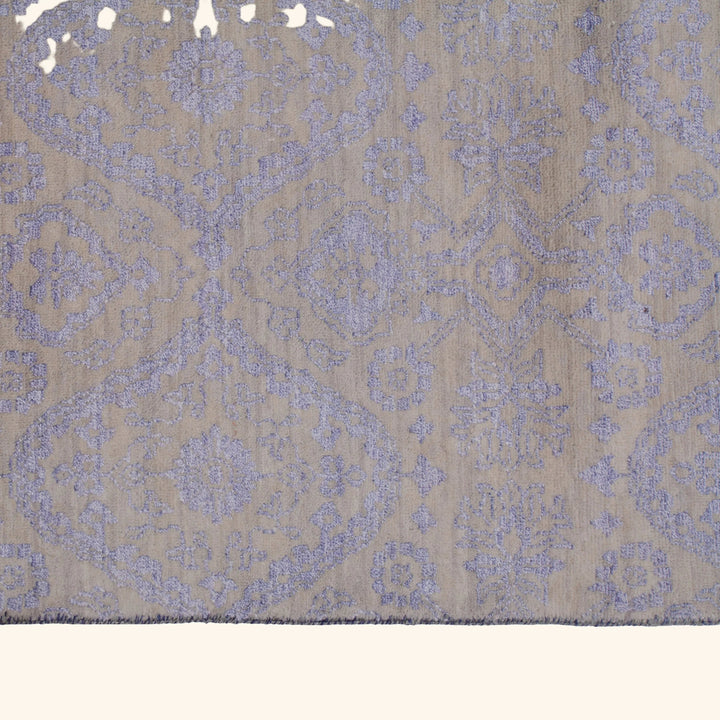 Transitional Wool Art Silk Blend Rug - 8'1" x 10'3"