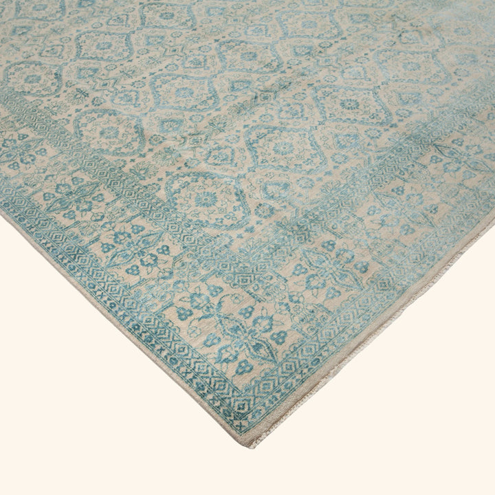 Transitional Wool Art Silk Blend Rug - 8'1" x 10'