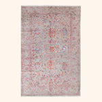 Transitional Wool Art Silk Blend Rug - 6'1" x 9'3"