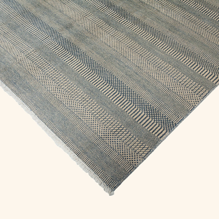 Transitional Wool Art Silk Blend Rug - 9'1" x 12'2"