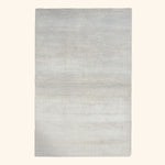 Transitional Wool Art Silk Blend Rug - 4' x 6'1"