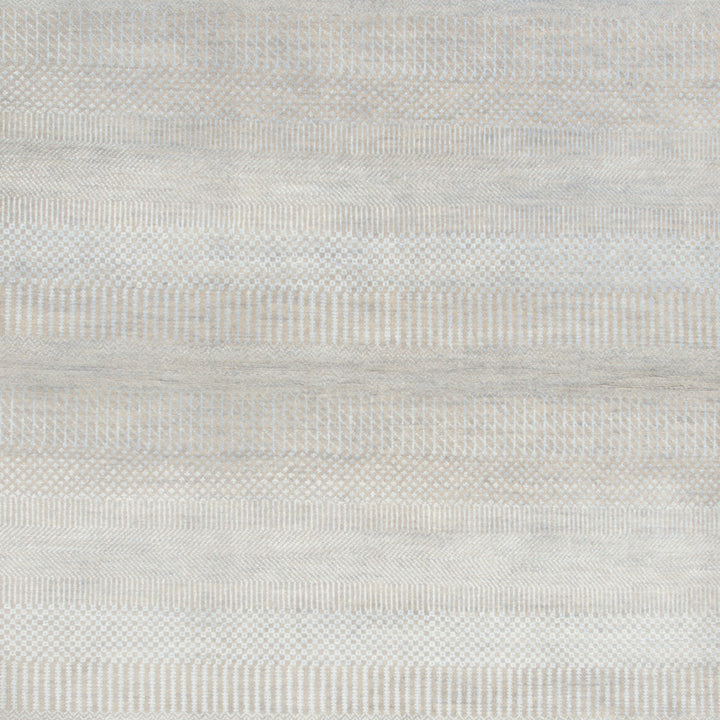 Transitional Wool Art Silk Blend Rug - 4' x 6'1"