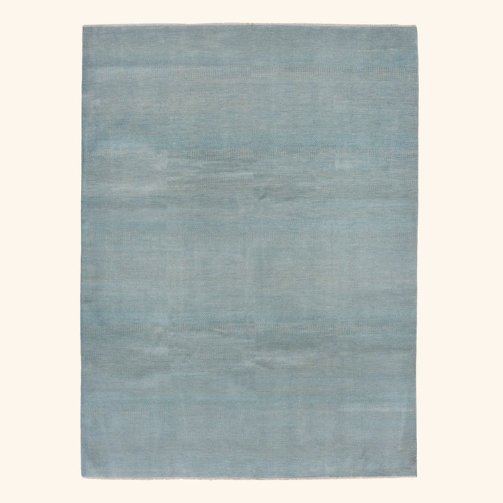 Transitional Wool Art Silk Blend Rug - 8'1" x 10'7"