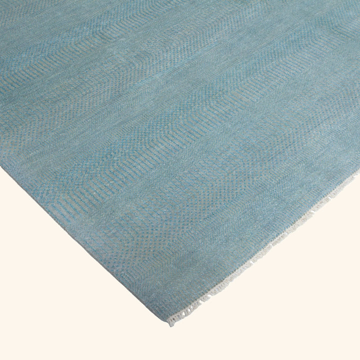 Transitional Wool Art Silk Blend Rug - 8'1" x 10'7"