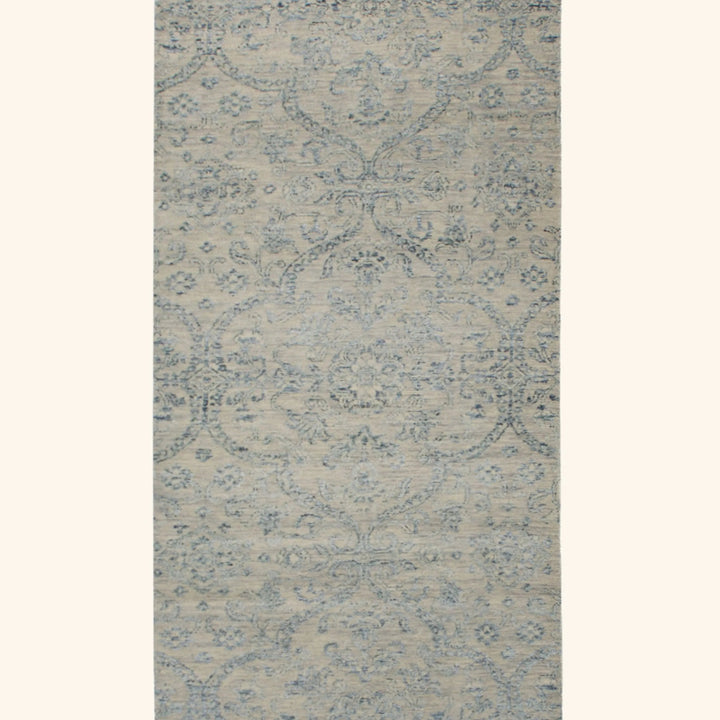 Transitional Wool Art Silk Blend Runner - 2'7" x 16'