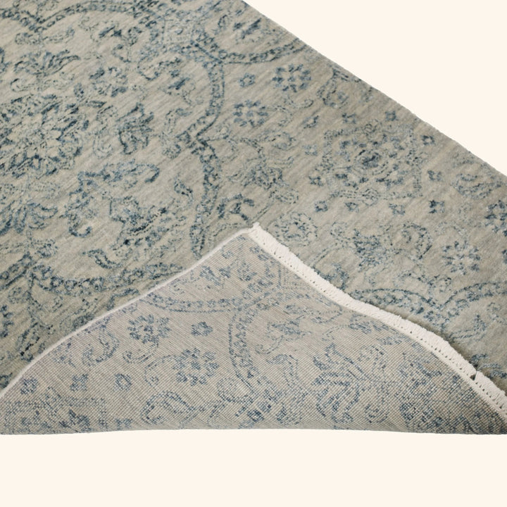 Transitional Wool Art Silk Blend Runner - 2'7" x 16'