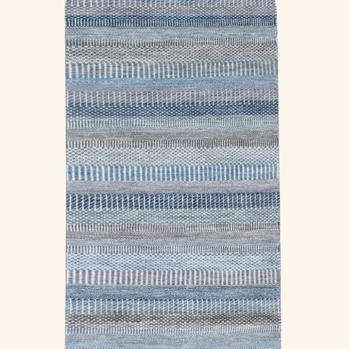 Transitional Wool Art Silk Blend Runner - 2'6" x 18'7"