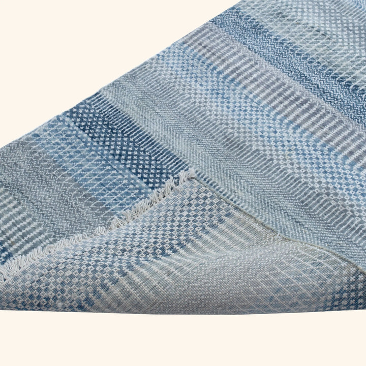 Transitional Wool Art Silk Blend Runner - 2'6" x 18'7"