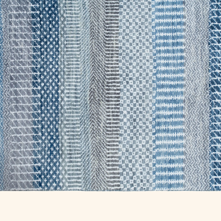 Transitional Wool Art Silk Blend Runner - 2'6" x 18'7"