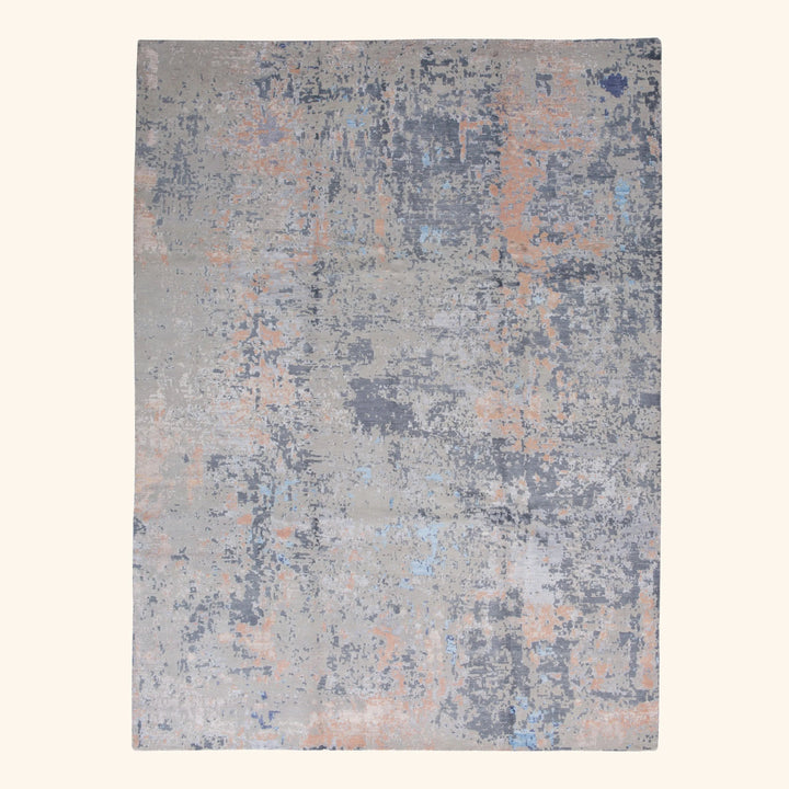 Transitional Wool Art Silk Blend Rug - 9'2" x 12'2"