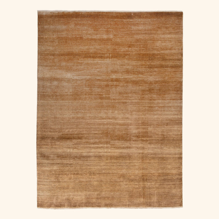 Transitional Wool Art Silk Blend Rug - 8'10" x 11'10"