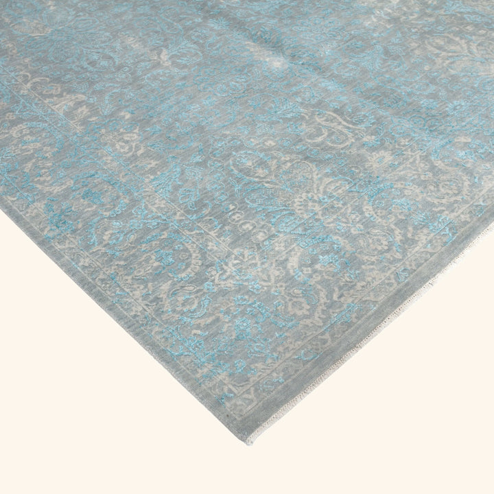 Transitional Wool Art Silk Blend Rug - 6' x 8'10"