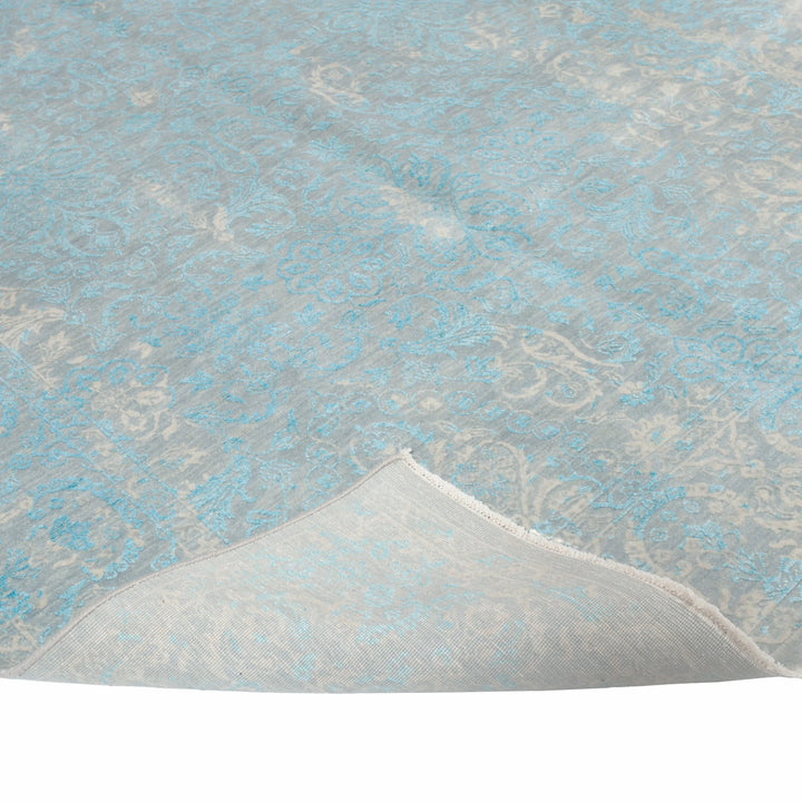 Transitional Wool Art Silk Blend Rug - 6' x 8'10"