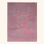 Transitional Wool Art Silk Blend Rug - 7'10" x 10'3"