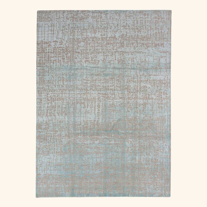 Transitional Wool Art Silk Blend Rug - 8'10" x 12'4"