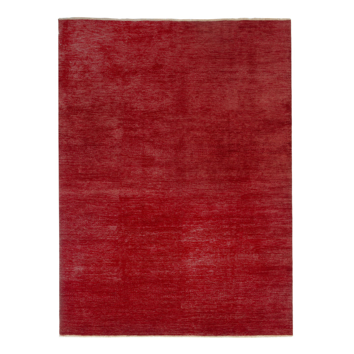Transitional Wool Art Silk Blend Rug - 9'1" x 12'2"