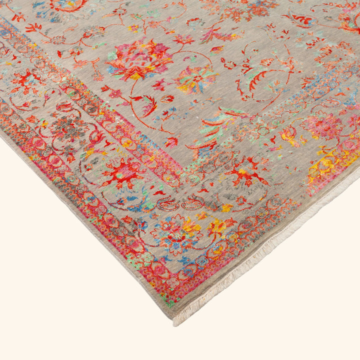 Transitional Wool Art Silk Blend Rug - 8' x 10'2"
