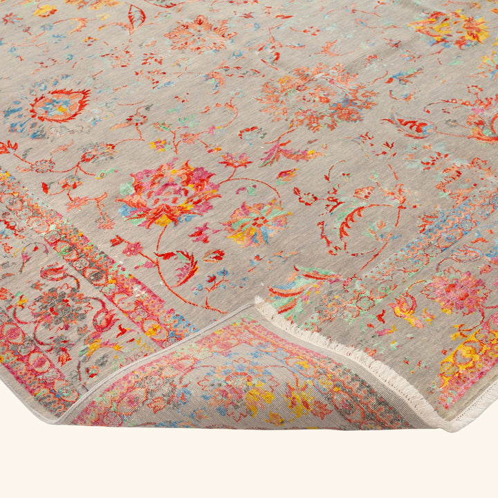 Transitional Wool Art Silk Blend Rug - 8' x 10'2"