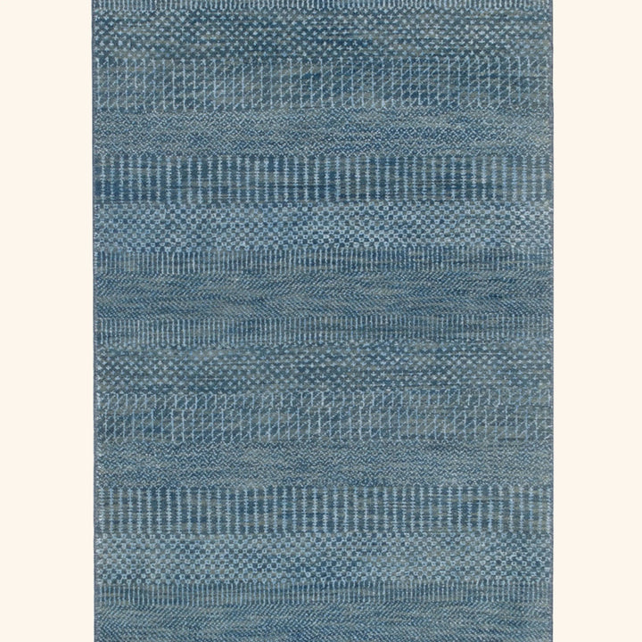 Transitional Wool Art Silk Blend Runner - 2'6" x 12'1"