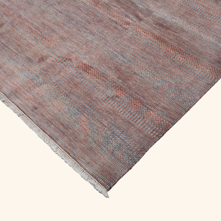 Transitional Wool Art Silk Blend Rug - 8'2" x 10'