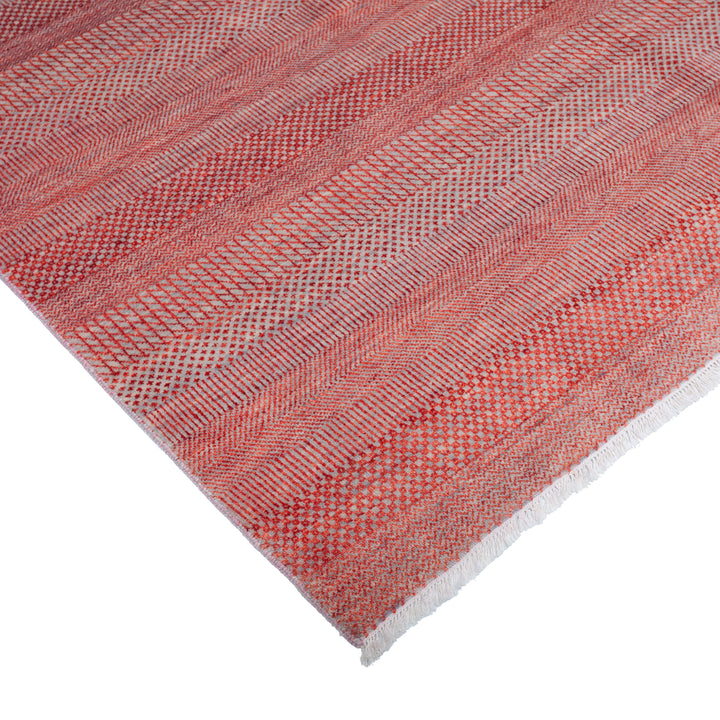 Transitional Wool Art Silk Blend Rug - 9' x 12'4"