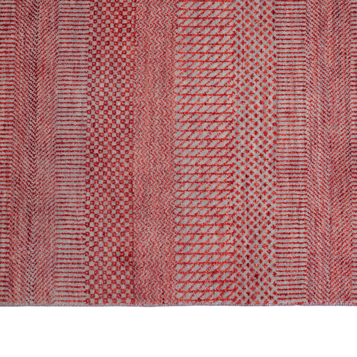 Transitional Wool Art Silk Blend Rug - 9' x 12'4"