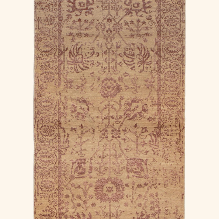 Transitional Wool Art Silk Blend Runner - 2'7" x 12'2"