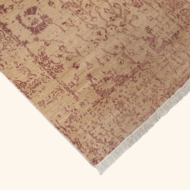 Transitional Wool Art Silk Blend Runner - 2'7" x 12'2"