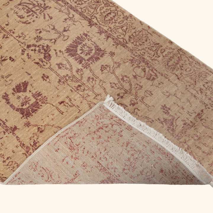 Transitional Wool Art Silk Blend Runner - 2'7" x 12'2"