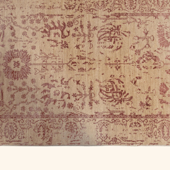 Transitional Wool Art Silk Blend Runner - 2'7" x 12'2"