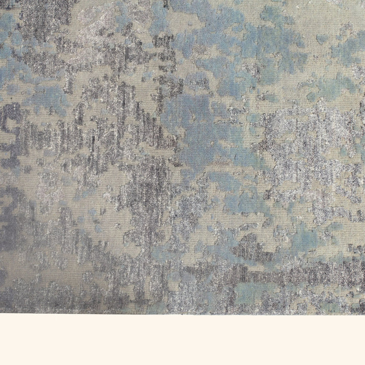Transitional Wool Art Silk Blend Runner - 2'9" x 9'10"