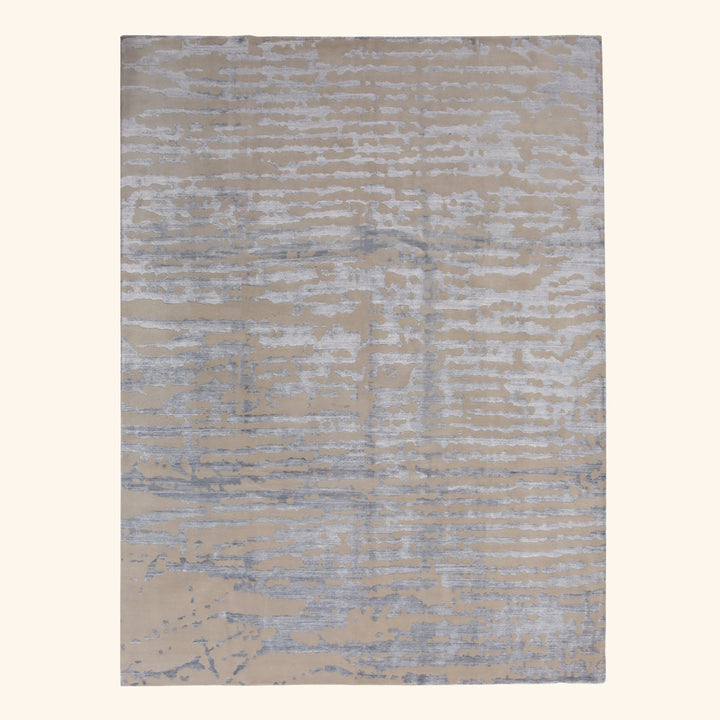 Transitional Wool Art Silk Blend Rug - 9'2" x 12'2"