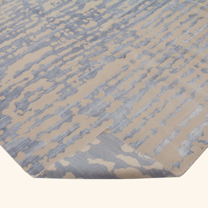 Transitional Wool Art Silk Blend Rug - 9'2" x 12'2"